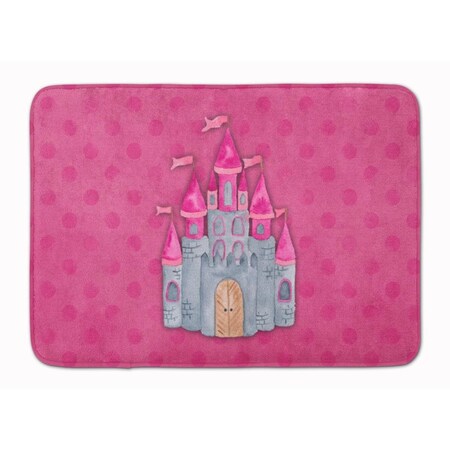 Jensendistributionservices Princess Castle Watercolor Machine Washable Memory Foam Mat MI2552837